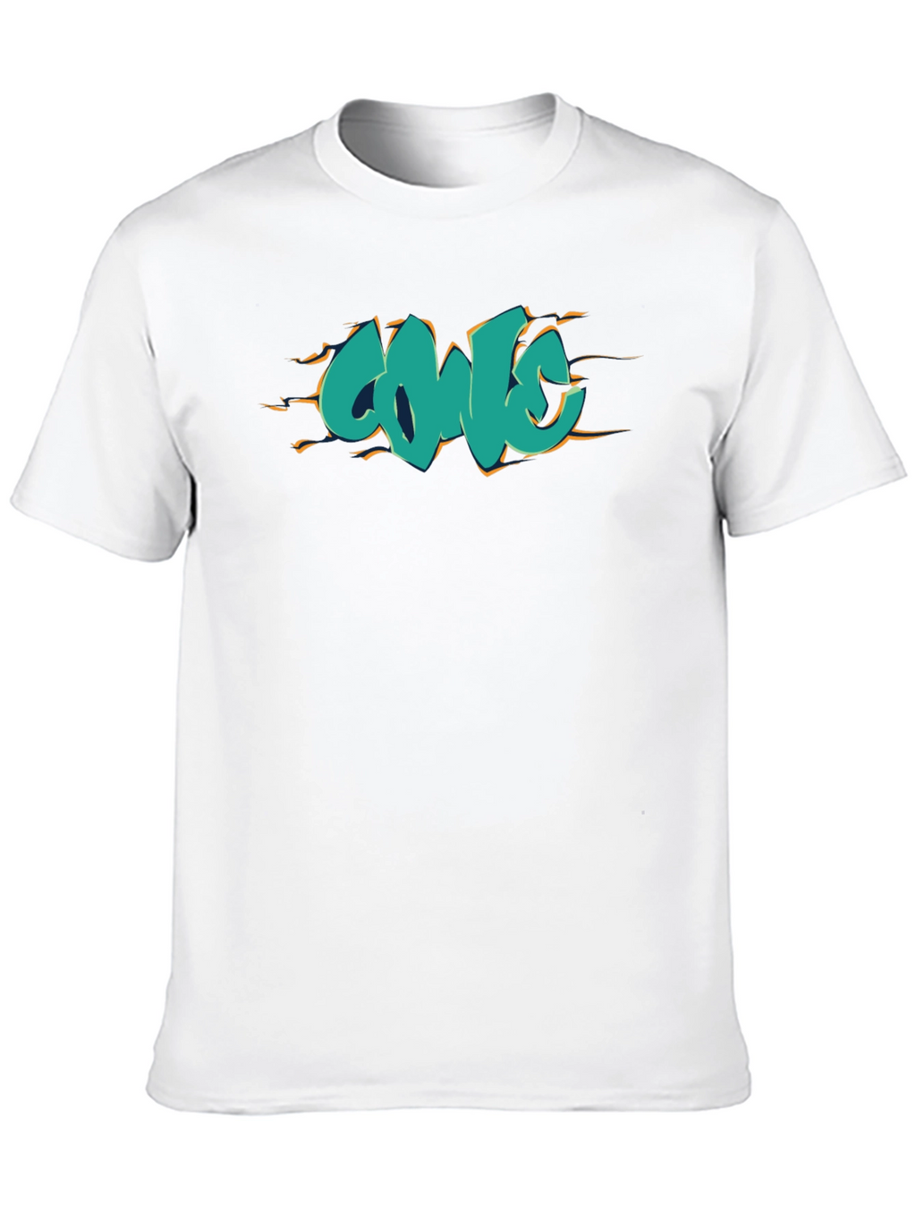 Cool Graffiti Style Graphic Tee - Black Cotton Shirt