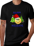 Holiday Smiley T-Shirt - Festive & Fun!
