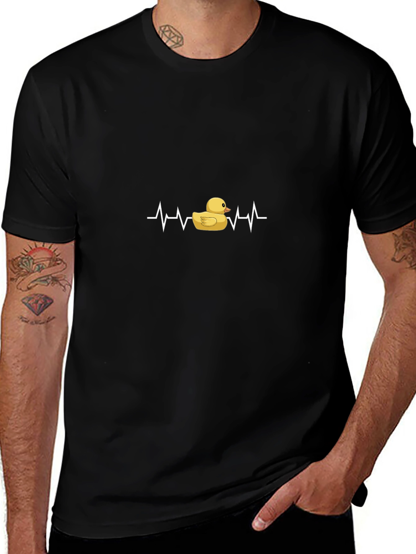Rubber Duck Heartbeat Graphic Tee