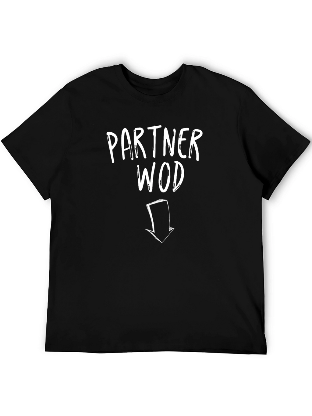 Partner WOD Black T-Shirt - Workout Design