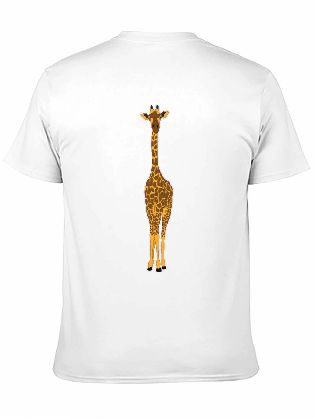 Giraffe Graphic Tee - Mens Black Crew Neck T-Shirt