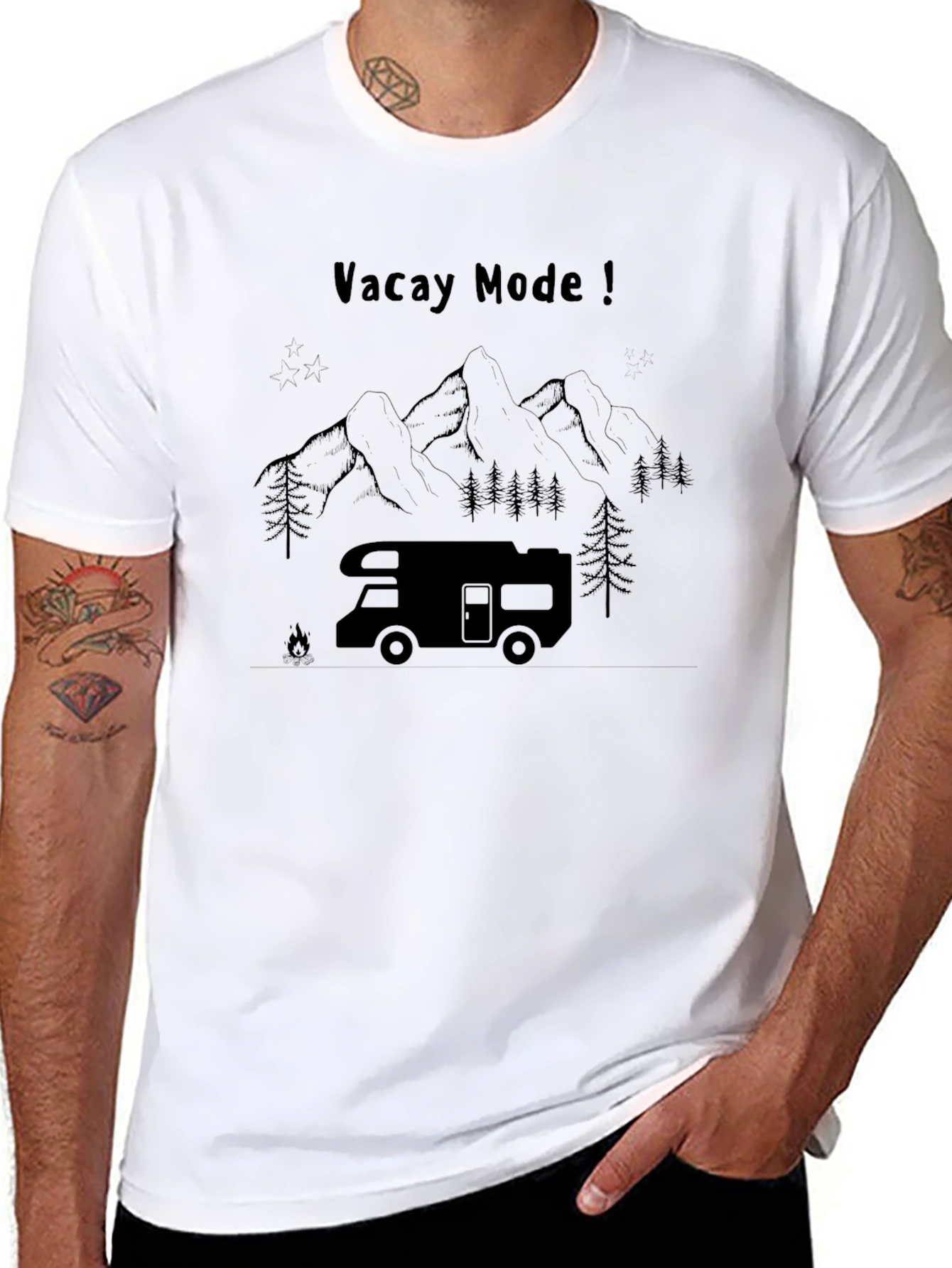 Vacay Mode Camping RV T-Shirt