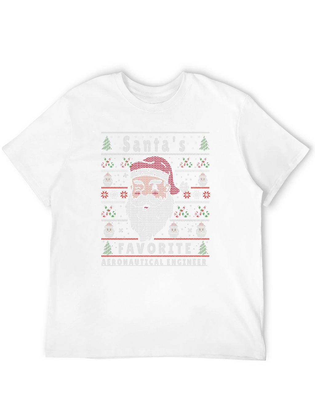 Santas Favorite Aeronautical Engineer Ugly Christmas T-Shirt