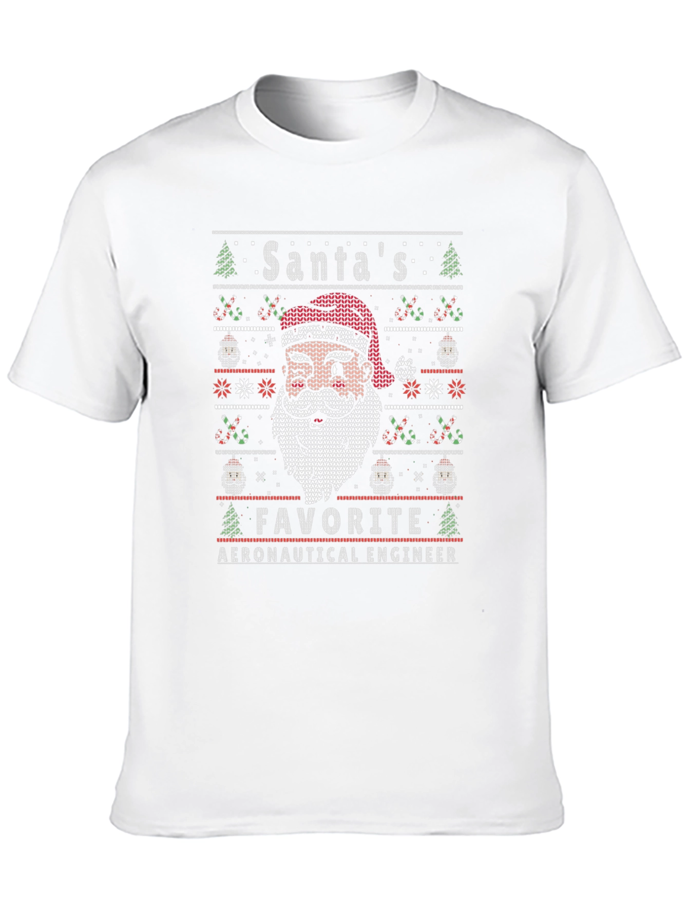 Santas Favorite Aeronautical Engineer Ugly Christmas T-Shirt