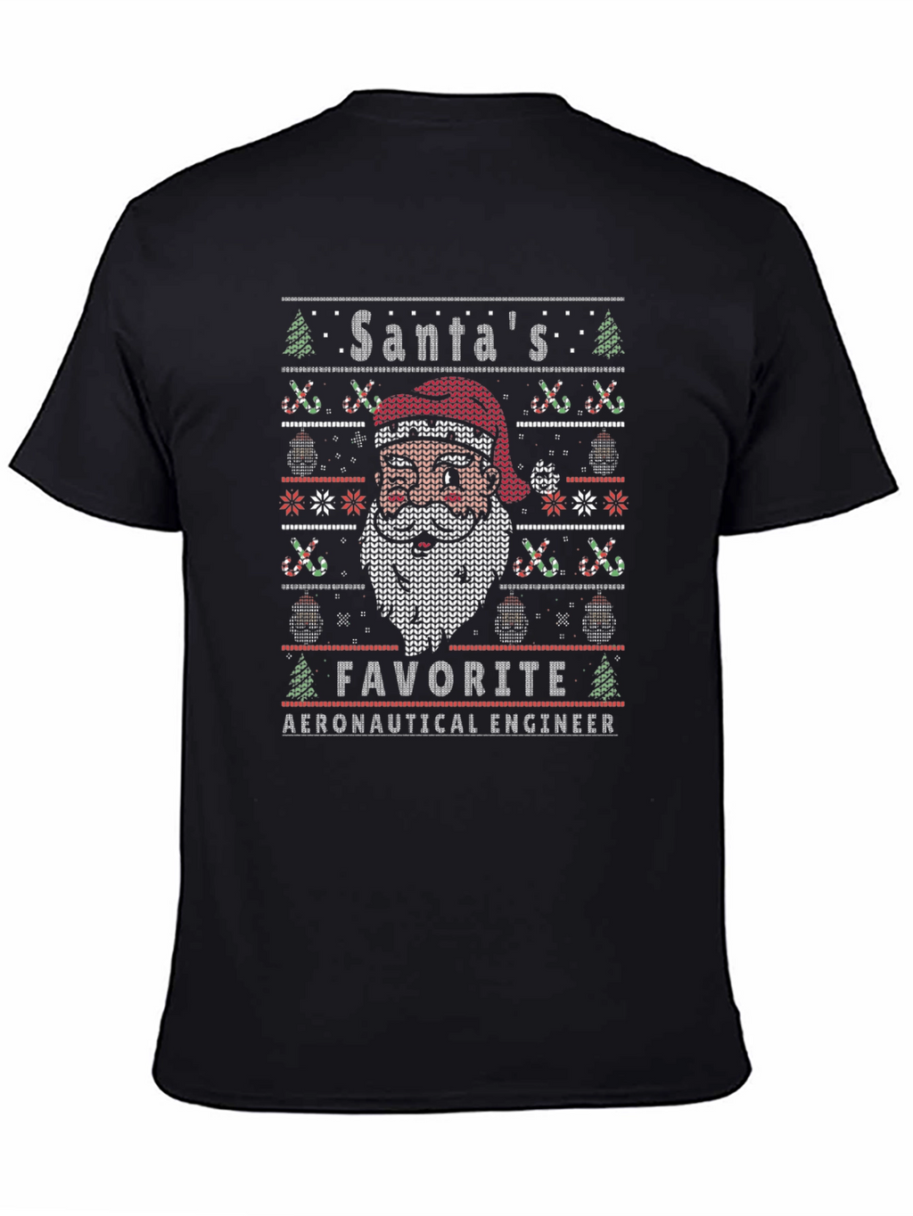 Santas Favorite Aeronautical Engineer Ugly Christmas T-Shirt