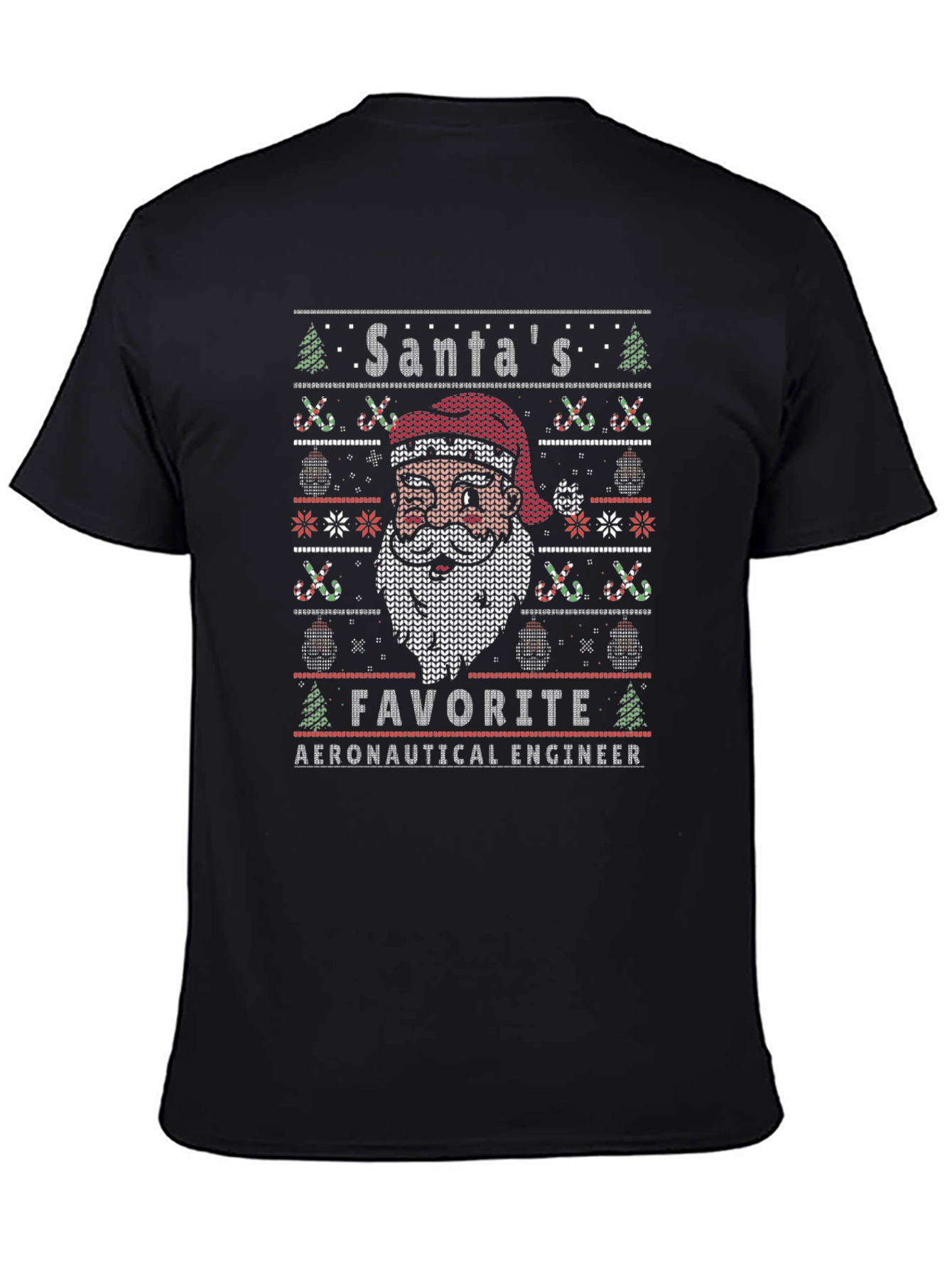 Santas Favorite Aeronautical Engineer Ugly Christmas T-Shirt