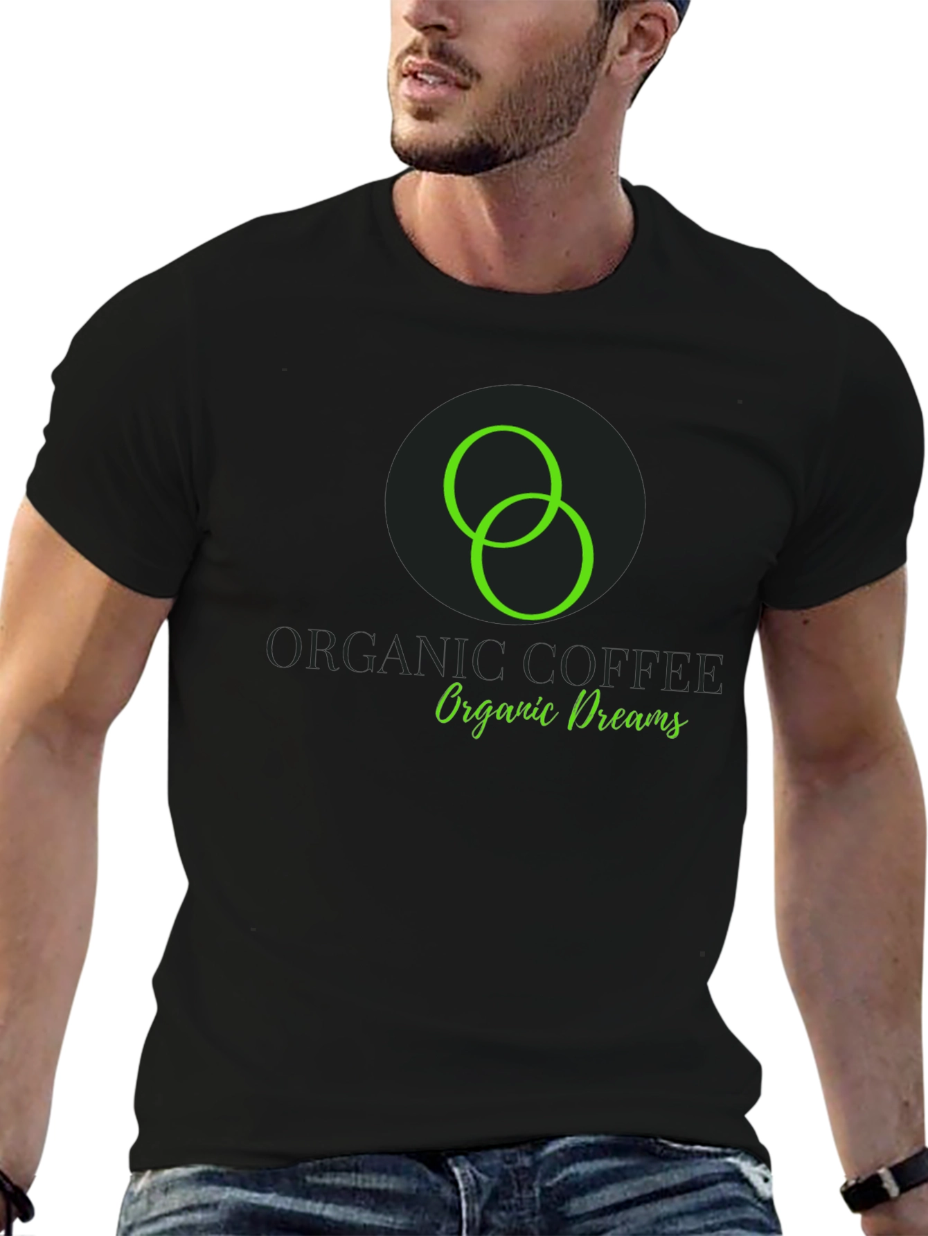 Organic Coffee Dreams Black T-Shirt