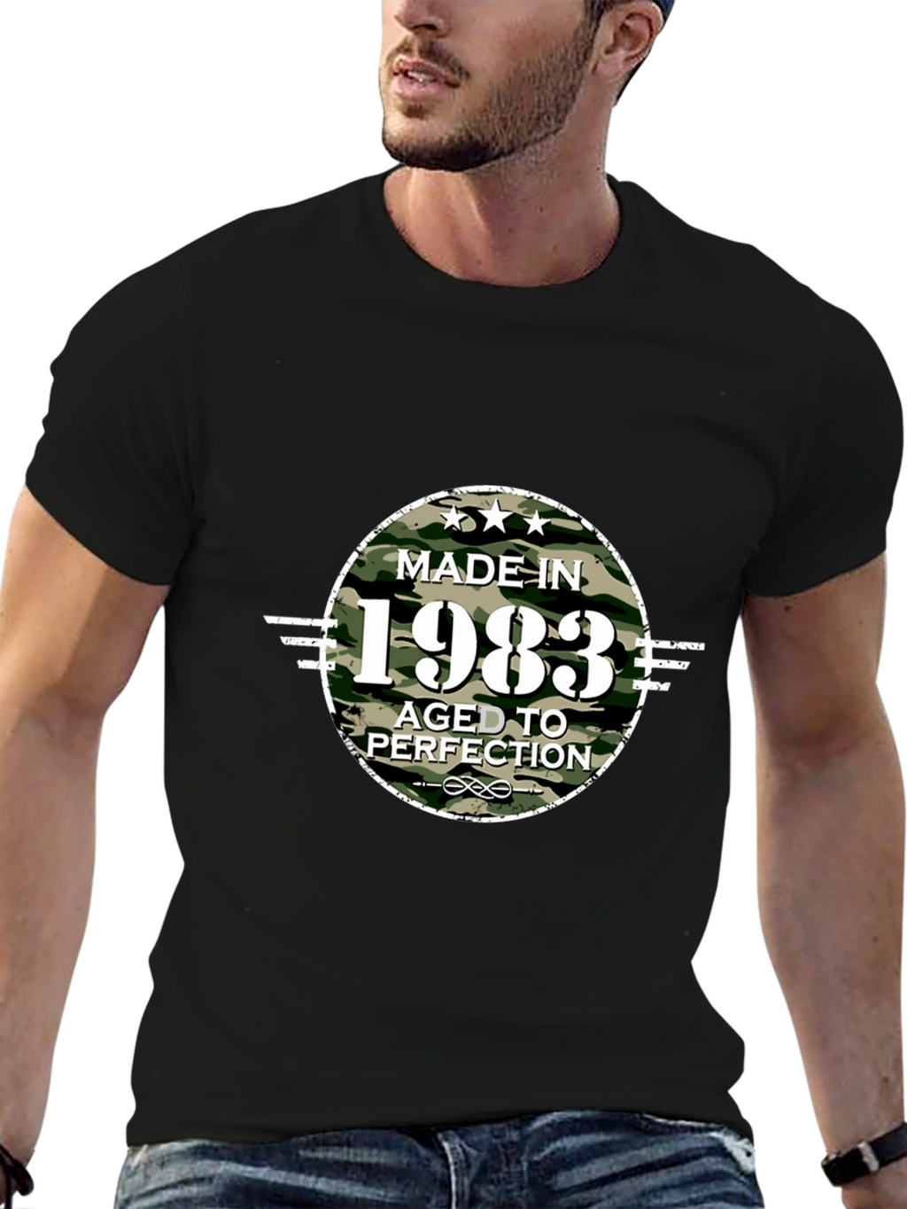 Made in 1983 Aged to Perfection Camo T-Shirt