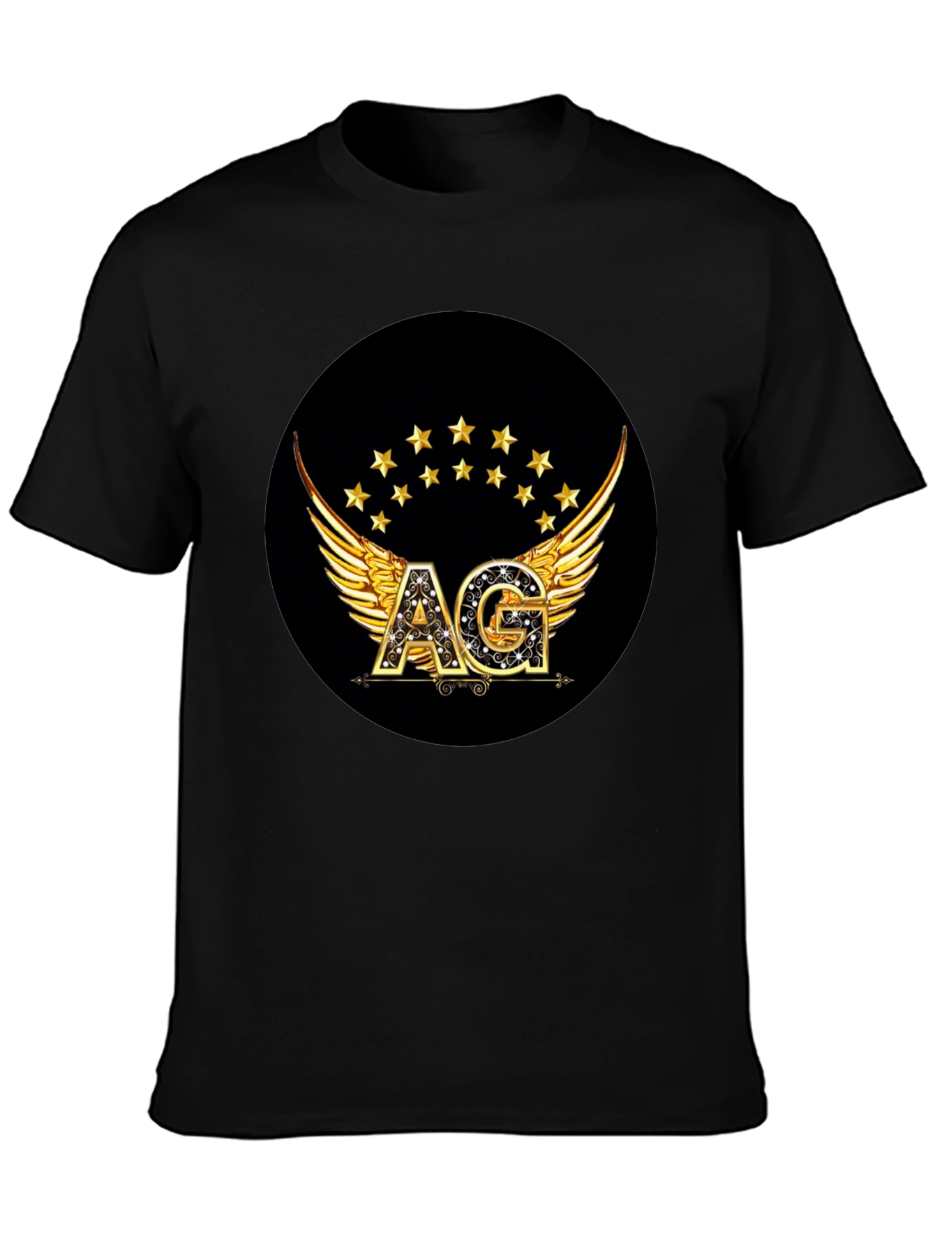 Winged AG Logo Black T-Shirt
