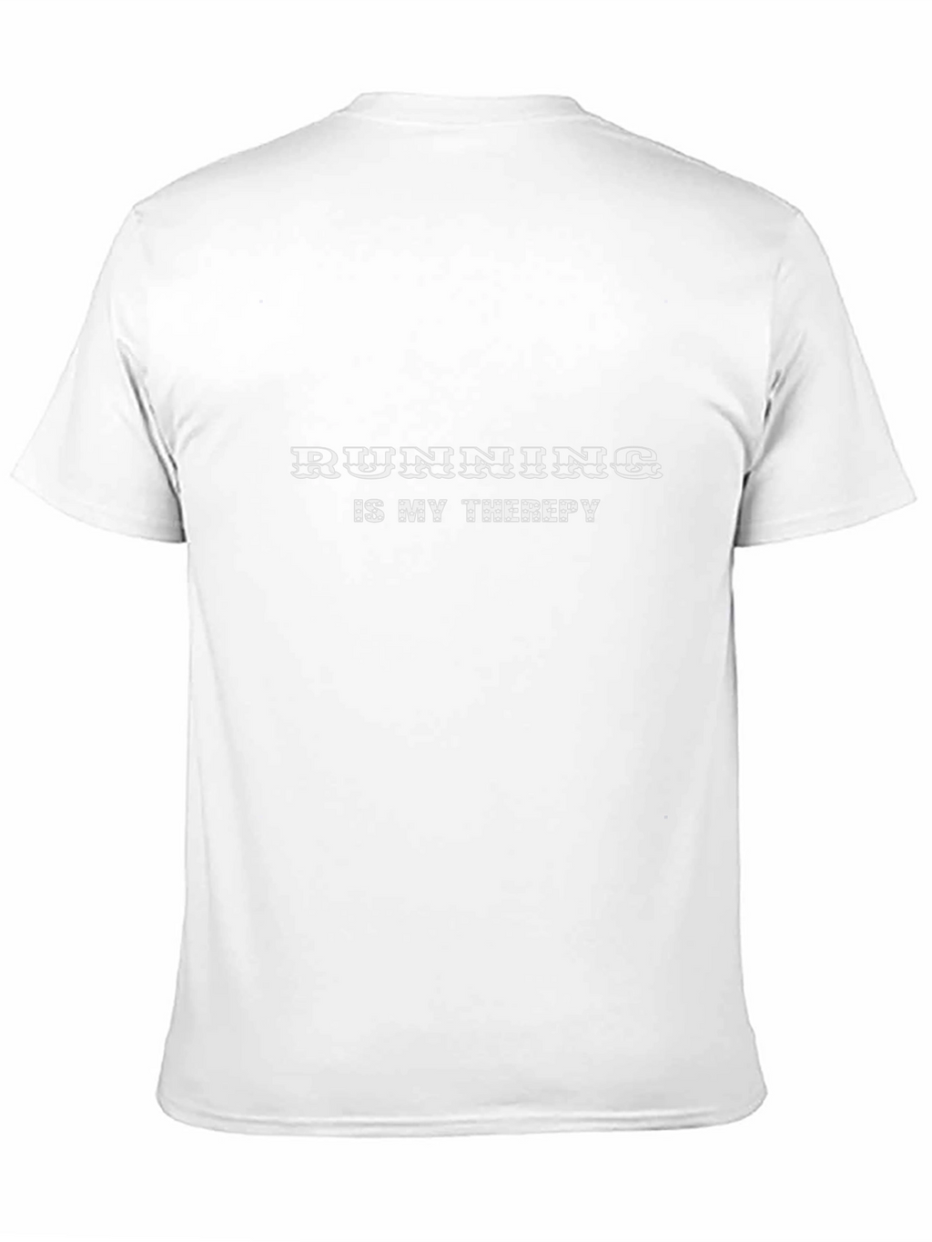 Running is My Therapy Black T-Shirt