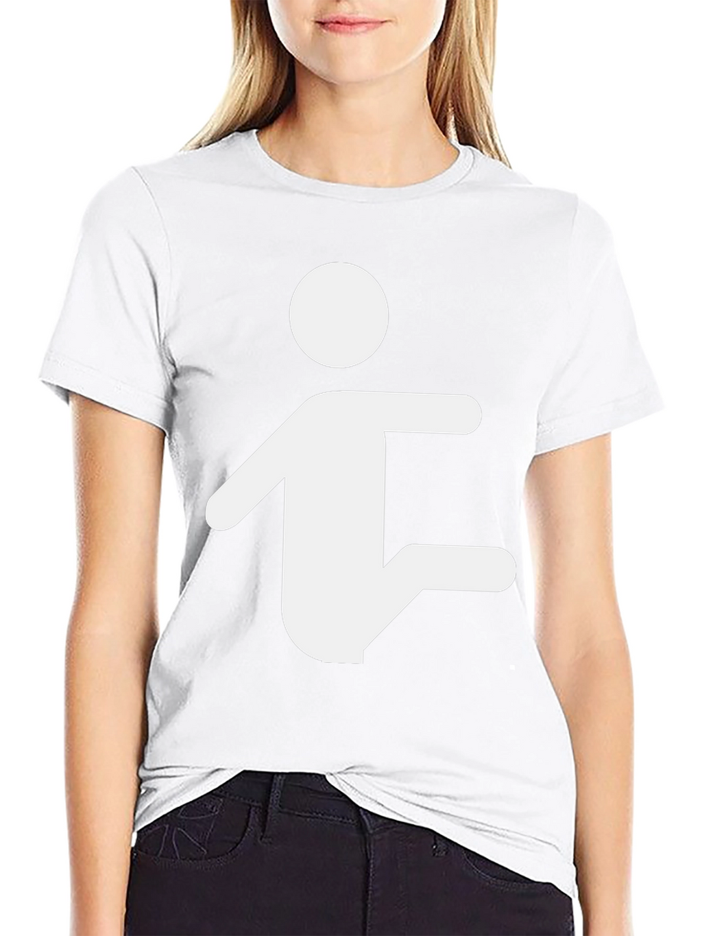 Stick Figure Yoga Pose Graphic T-Shirt
