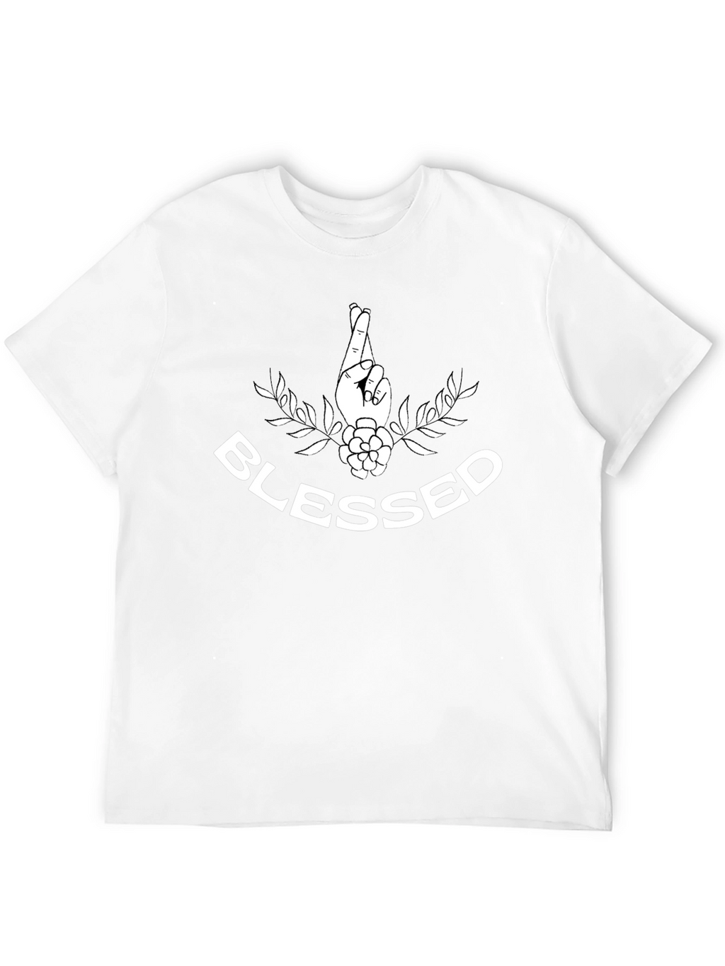 Blessed Graphic Tee - Lucky Fingers Crossed T-Shirt