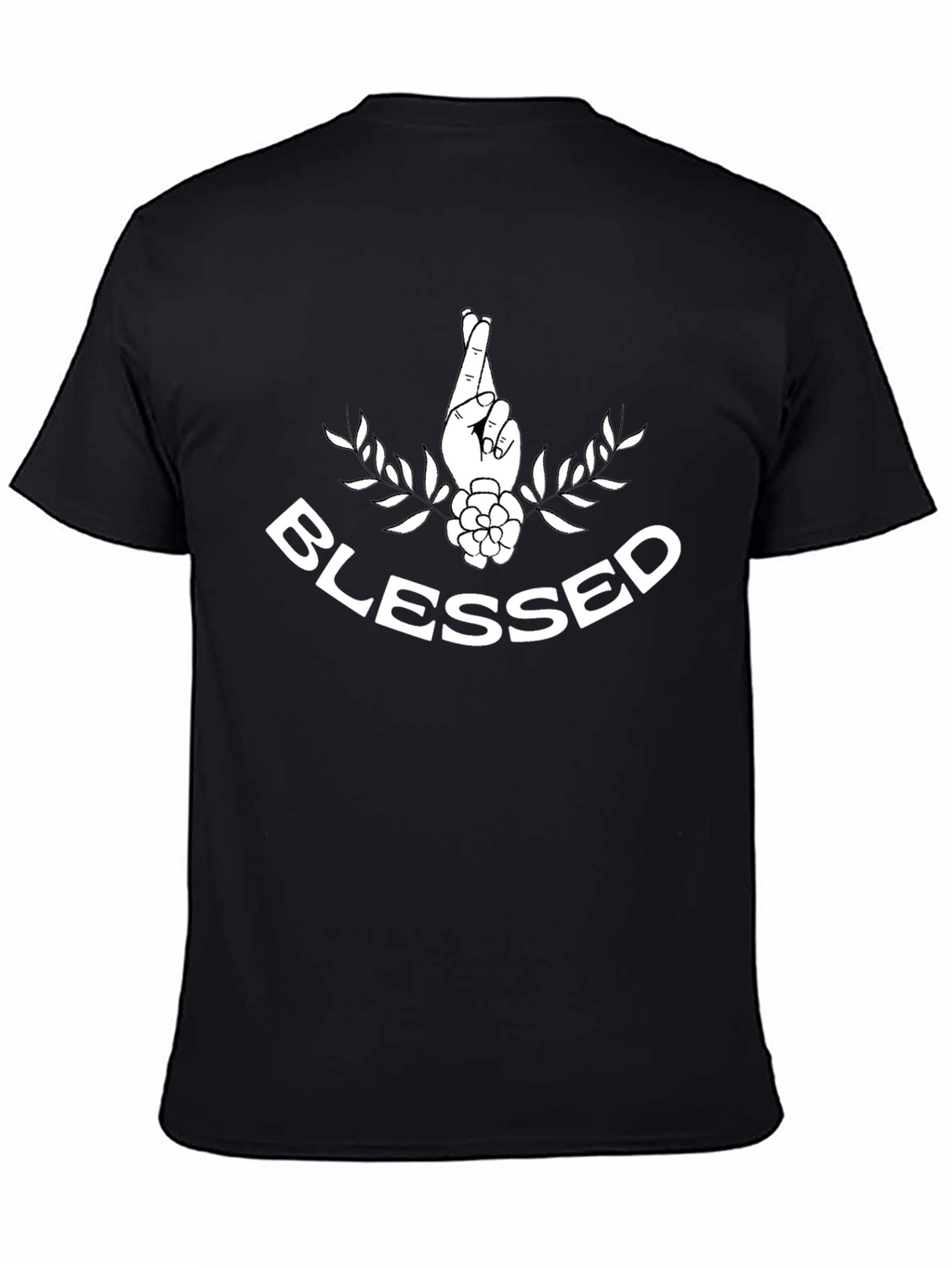 Blessed Graphic Tee - Lucky Fingers Crossed T-Shirt