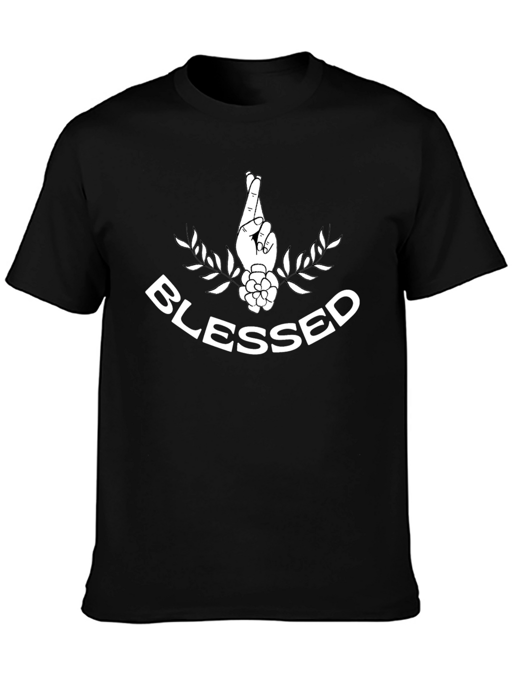 Blessed Graphic Tee - Lucky Fingers Crossed T-Shirt