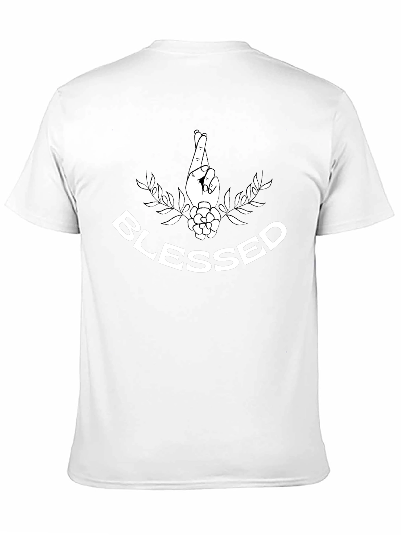 Blessed Graphic Tee - Lucky Fingers Crossed T-Shirt