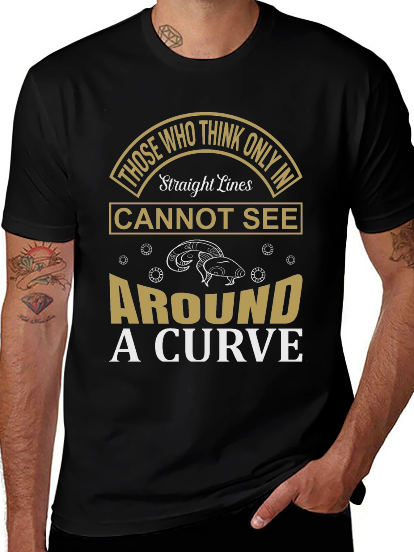 Straight Lines T-Shirt - Unique Design