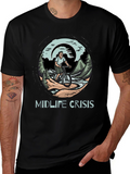 Midlife Crisis Biker T-Shirt: Outdoor Adventure Tee
