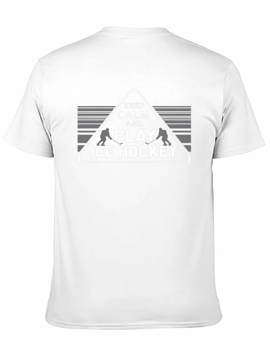 Keep Calm and Play Ice Hockey Graphic T-Shirt