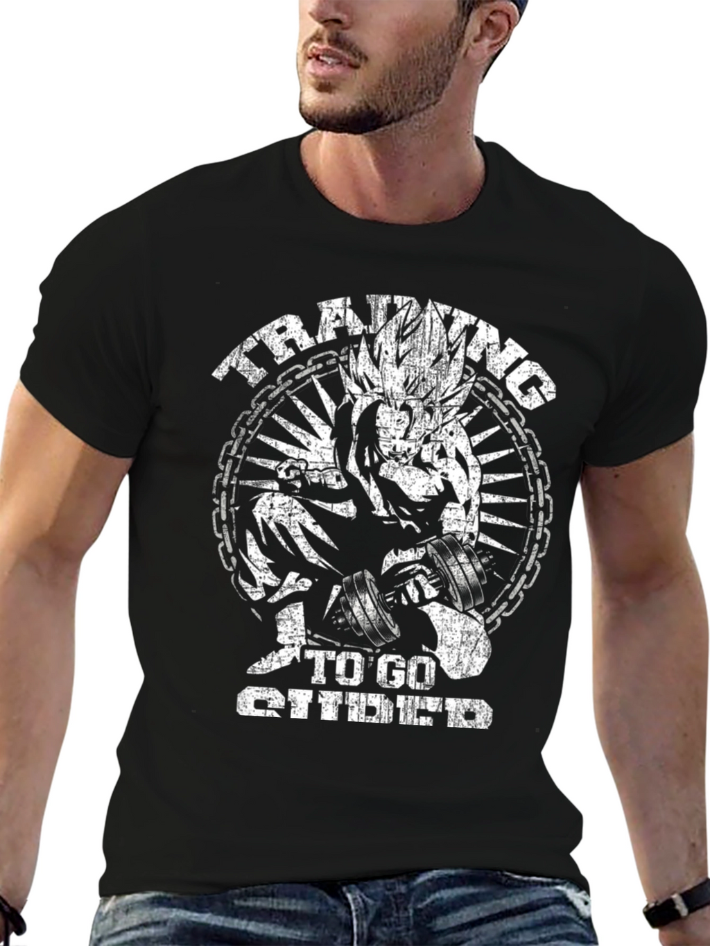Training To Go Super T-Shirt | Anime Gym Tee