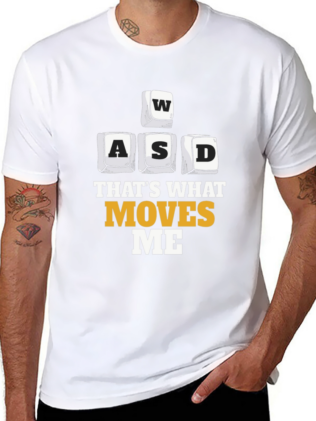 Gaming Keyboard WASD T-Shirt - Thats What Moves Me