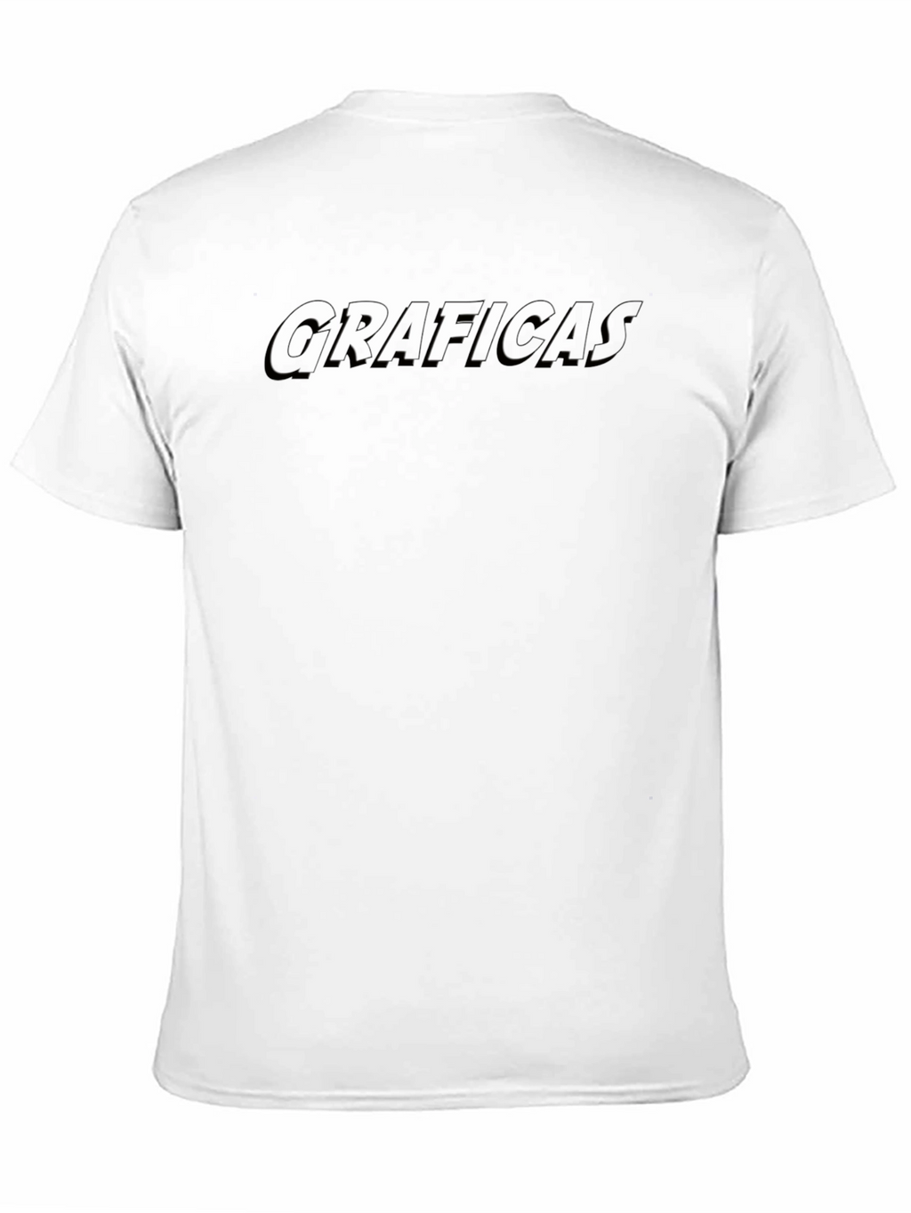 Graficas Black Embossed Graphic T-Shirt
