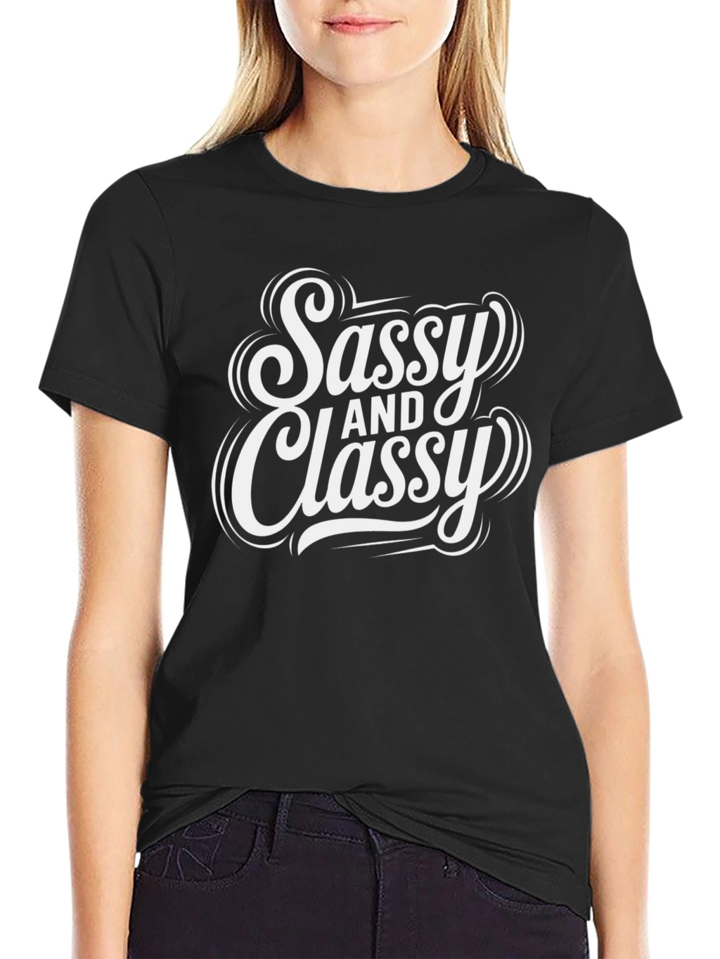 Sassy and Classy Black T-Shirt