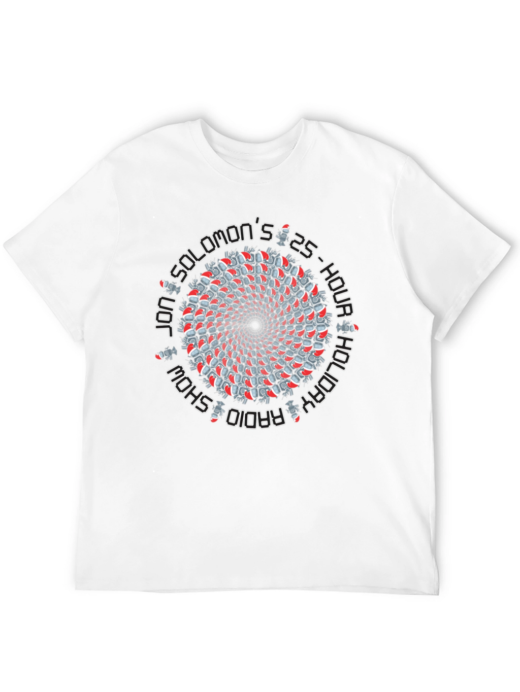 Jon Solomon 25-Hour Holiday Radio Show Black T-Shirt