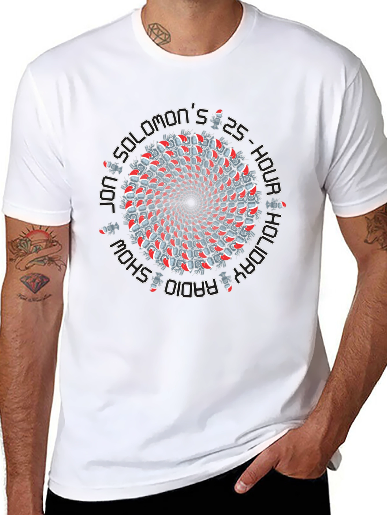 Jon Solomon 25-Hour Holiday Radio Show Black T-Shirt