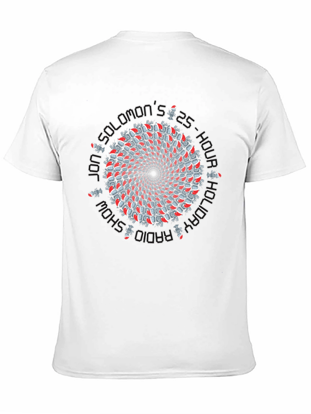 Jon Solomon 25-Hour Holiday Radio Show Black T-Shirt