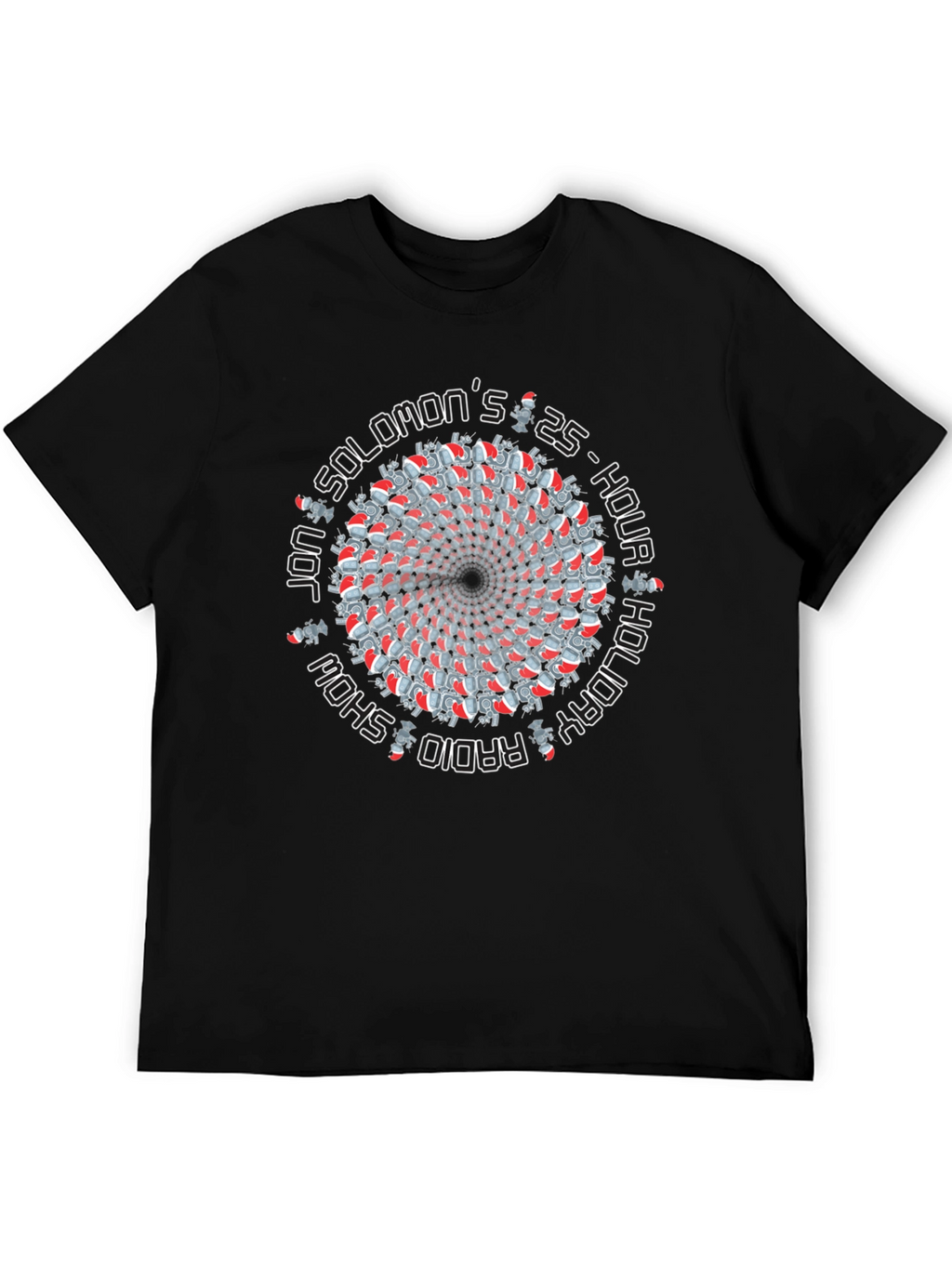 Jon Solomon 25-Hour Holiday Radio Show Black T-Shirt
