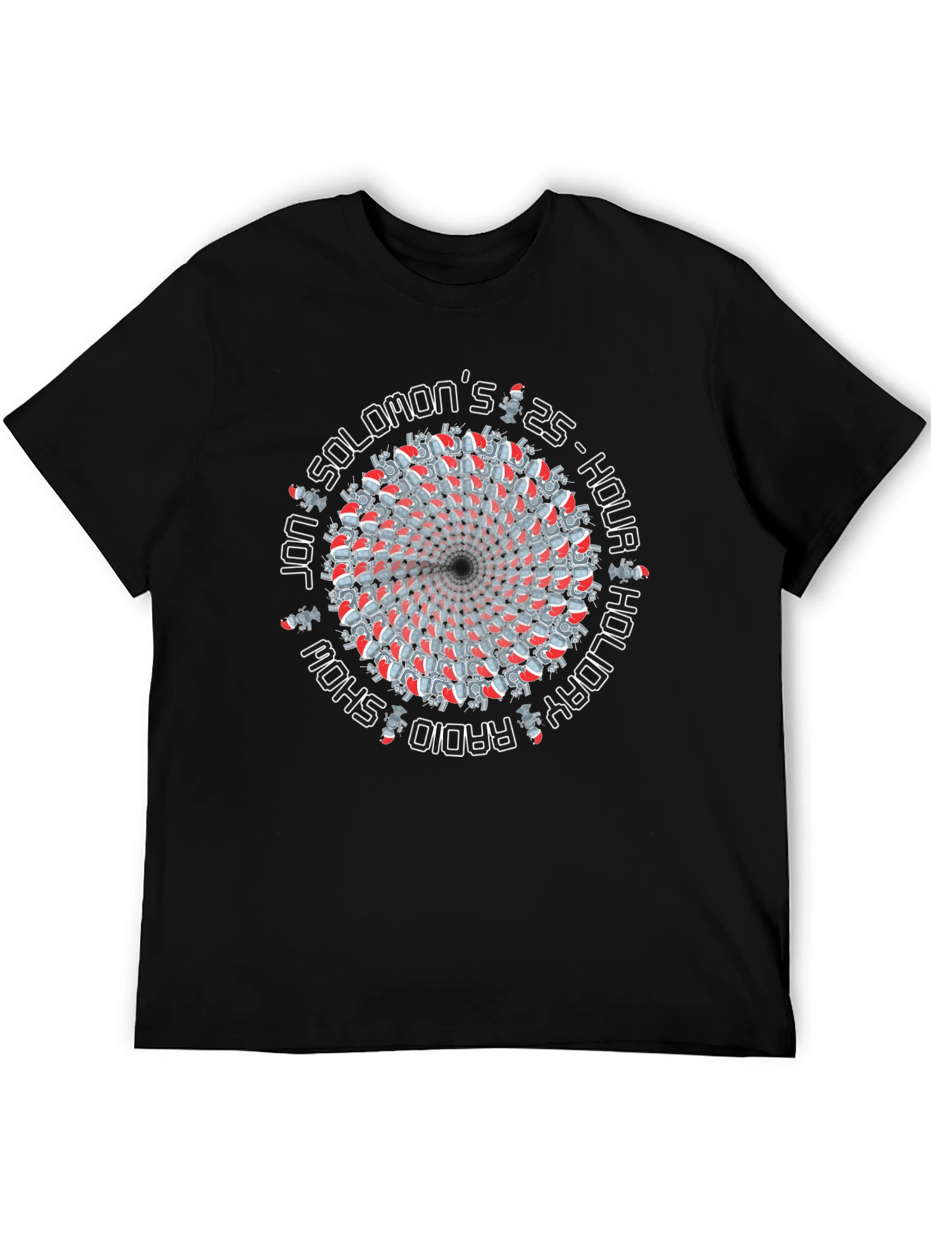 Jon Solomon 25-Hour Holiday Radio Show Black T-Shirt
