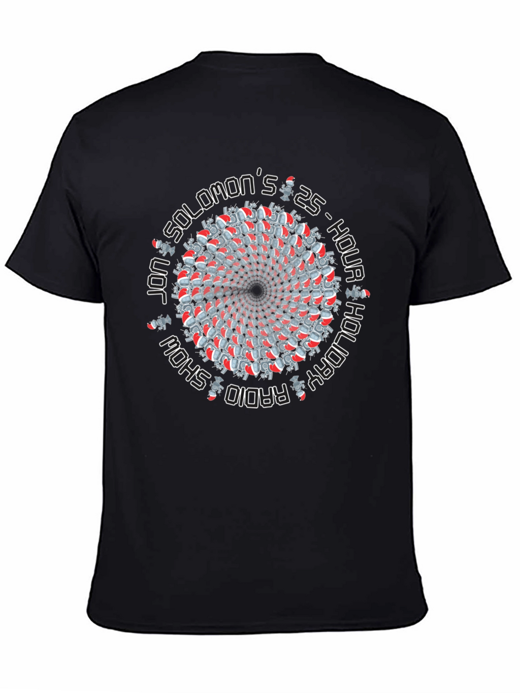 Jon Solomon 25-Hour Holiday Radio Show Black T-Shirt