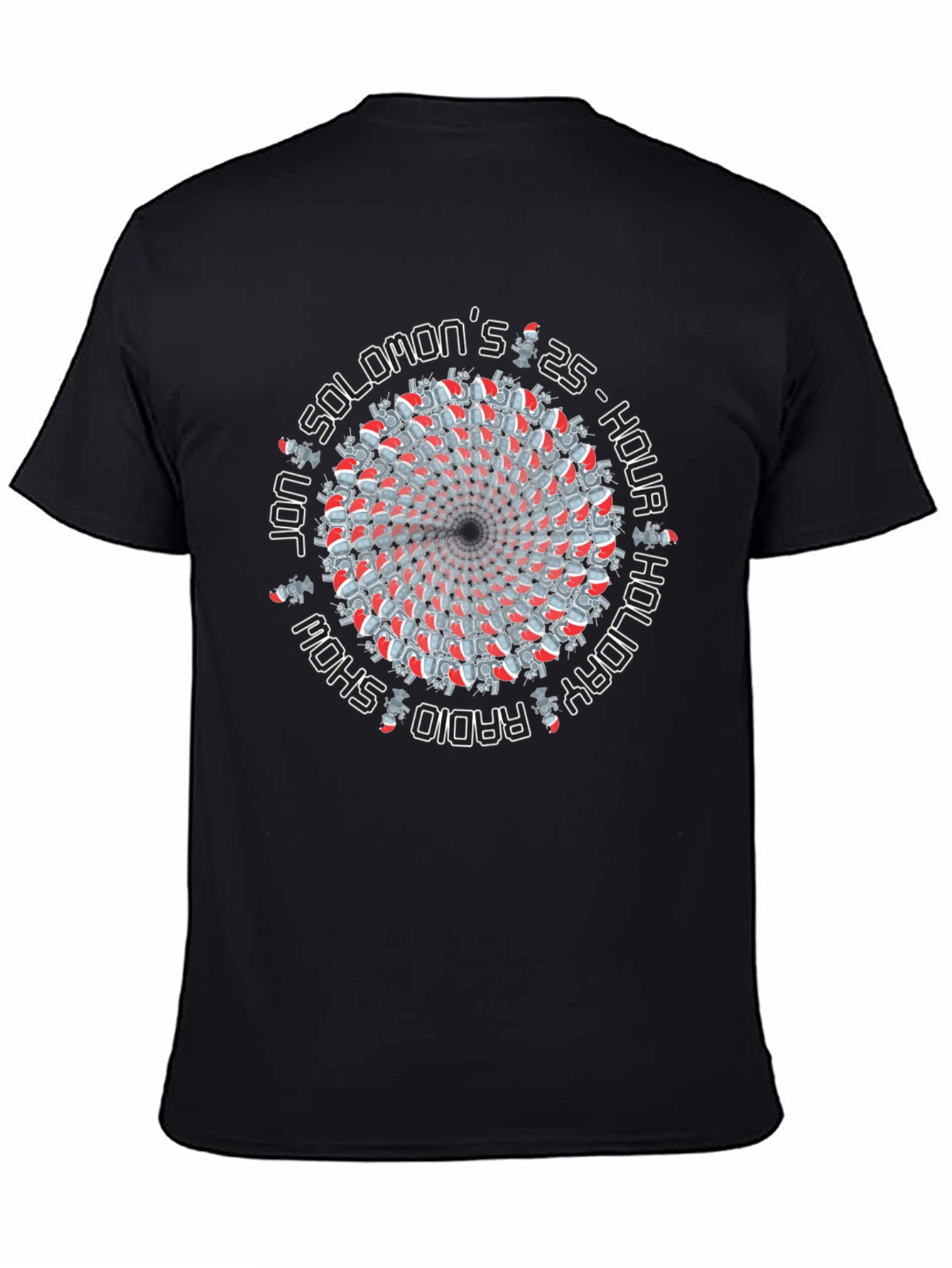 Jon Solomon 25-Hour Holiday Radio Show Black T-Shirt