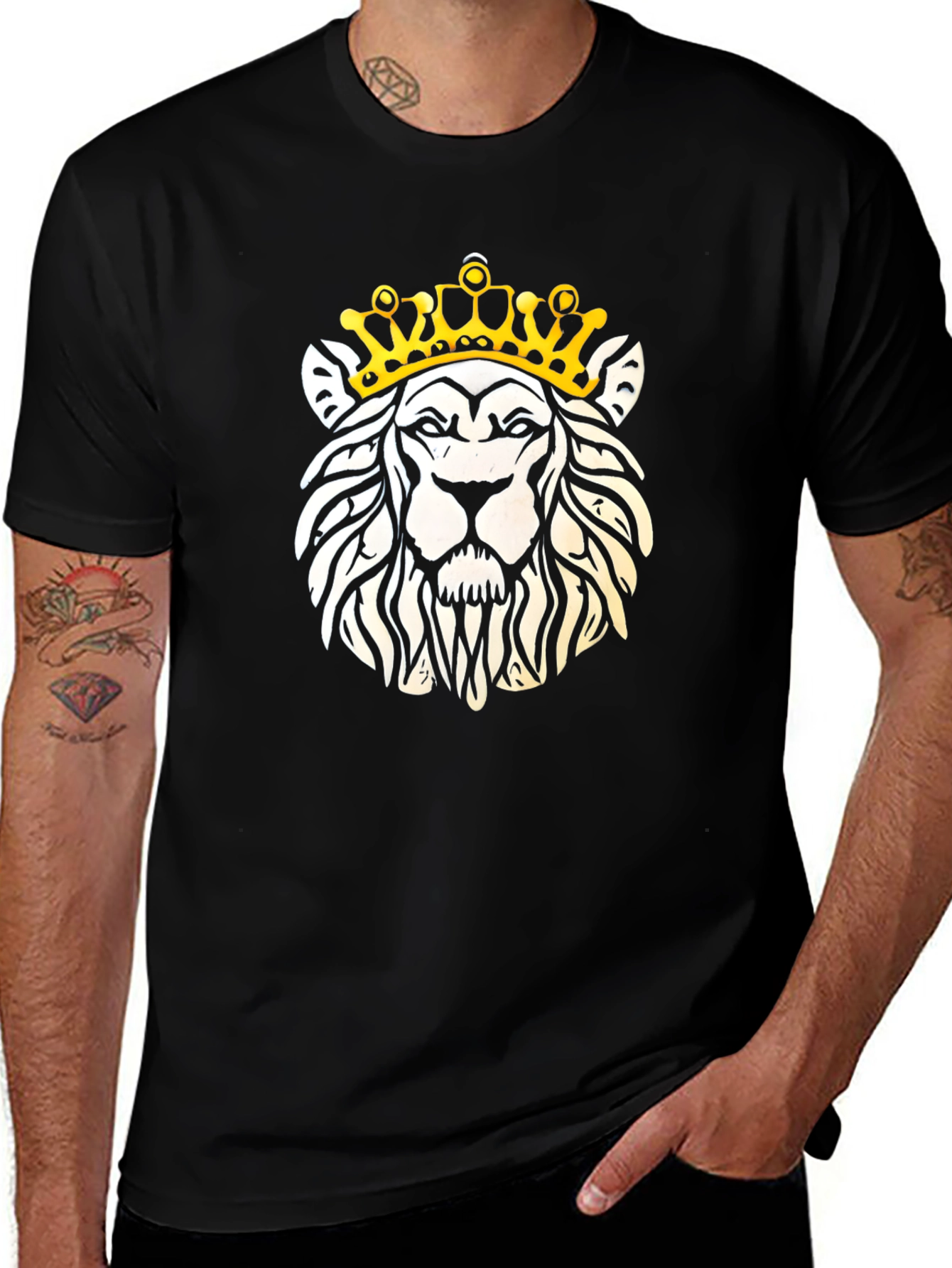 Lion Crown T-Shirt - Graphic Tee for Men