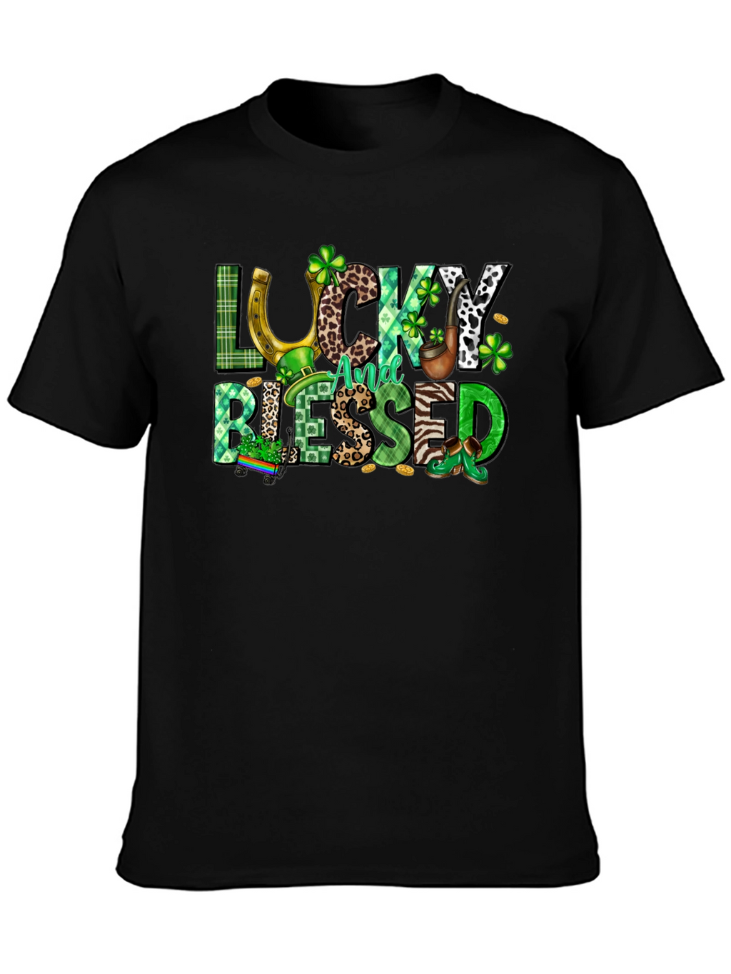 Lucky And Blessed St. Patricks Day T-Shirt