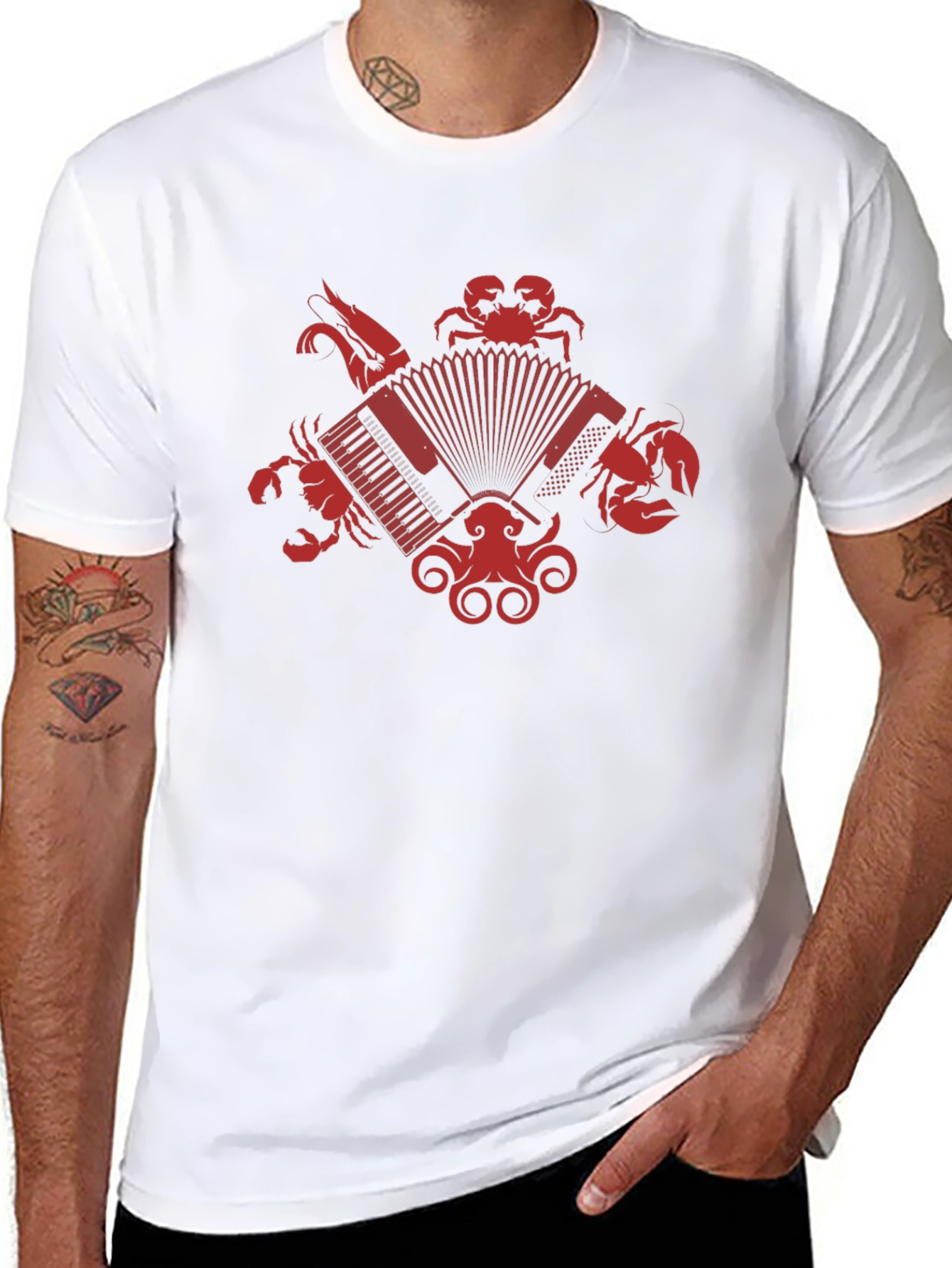 Seafood Accordion Graphic Tee