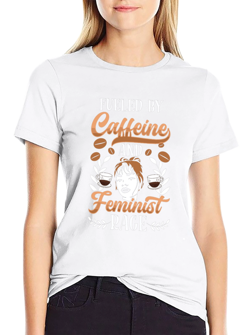 Fueled by Caffeine and Feminist Rage T-Shirt