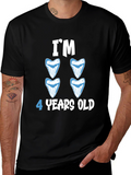 Im 4 Years Old Shark Teeth Birthday T-Shirt