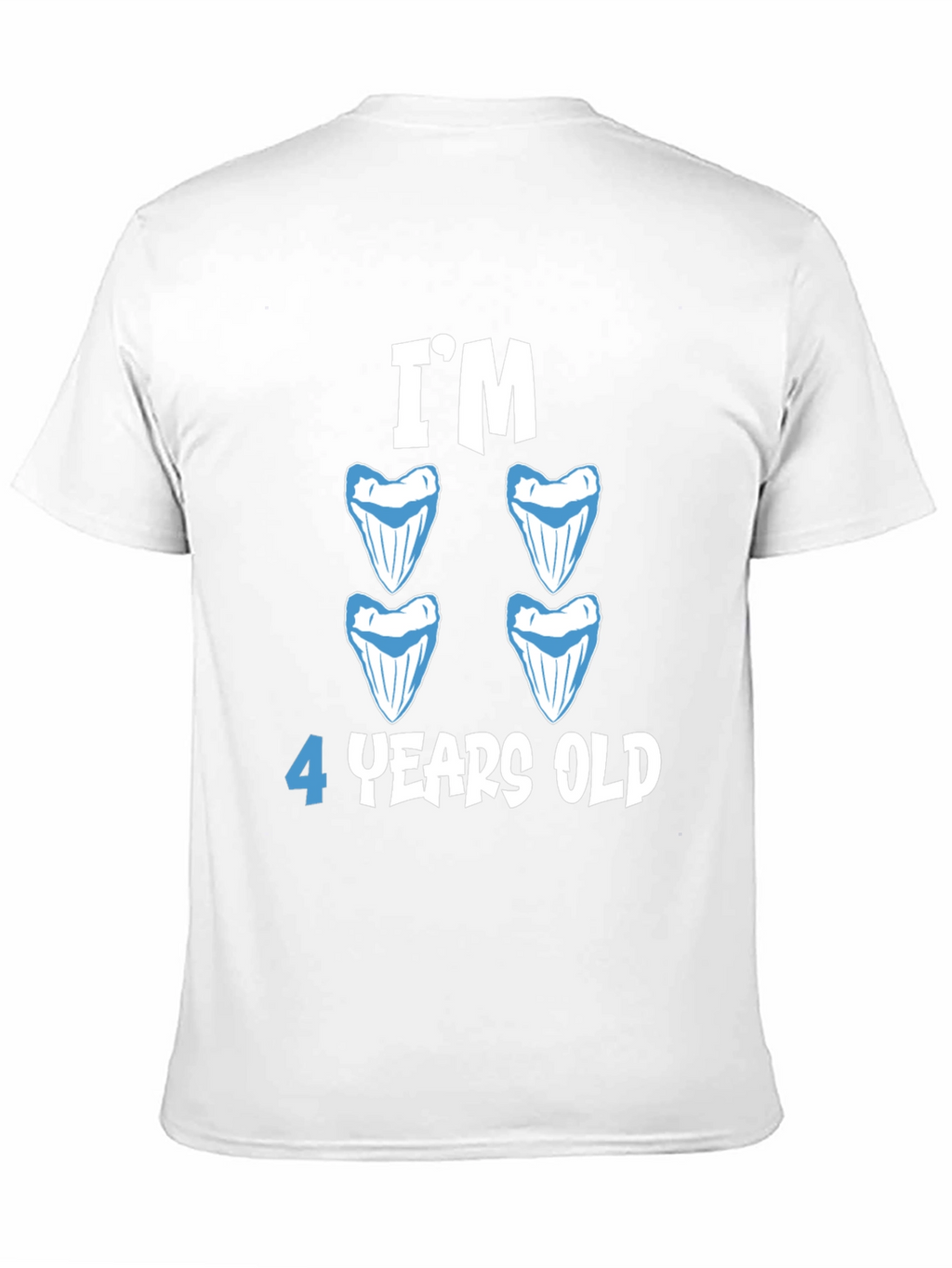 Im 4 Years Old Shark Teeth Birthday T-Shirt