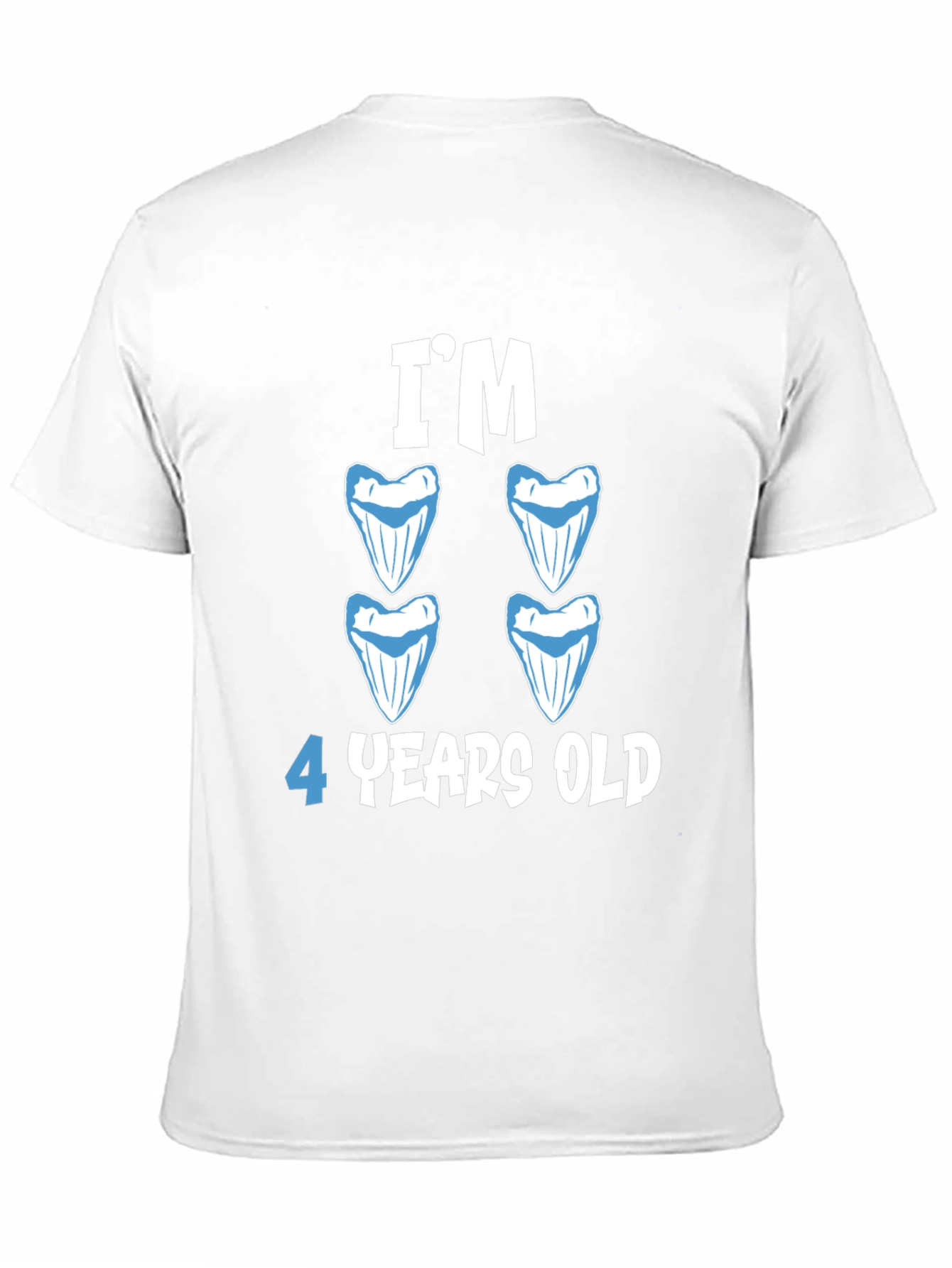 Im 4 Years Old Shark Teeth Birthday T-Shirt