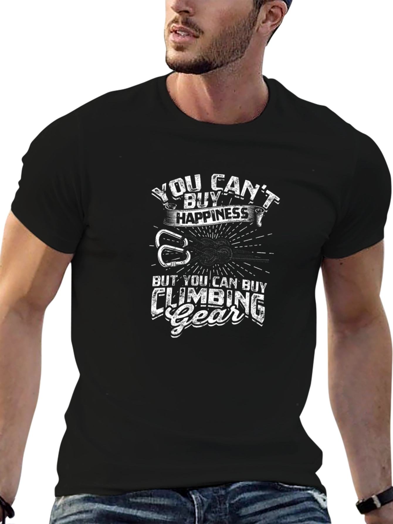 Climbing Gear Happiness Graphic T-Shirt