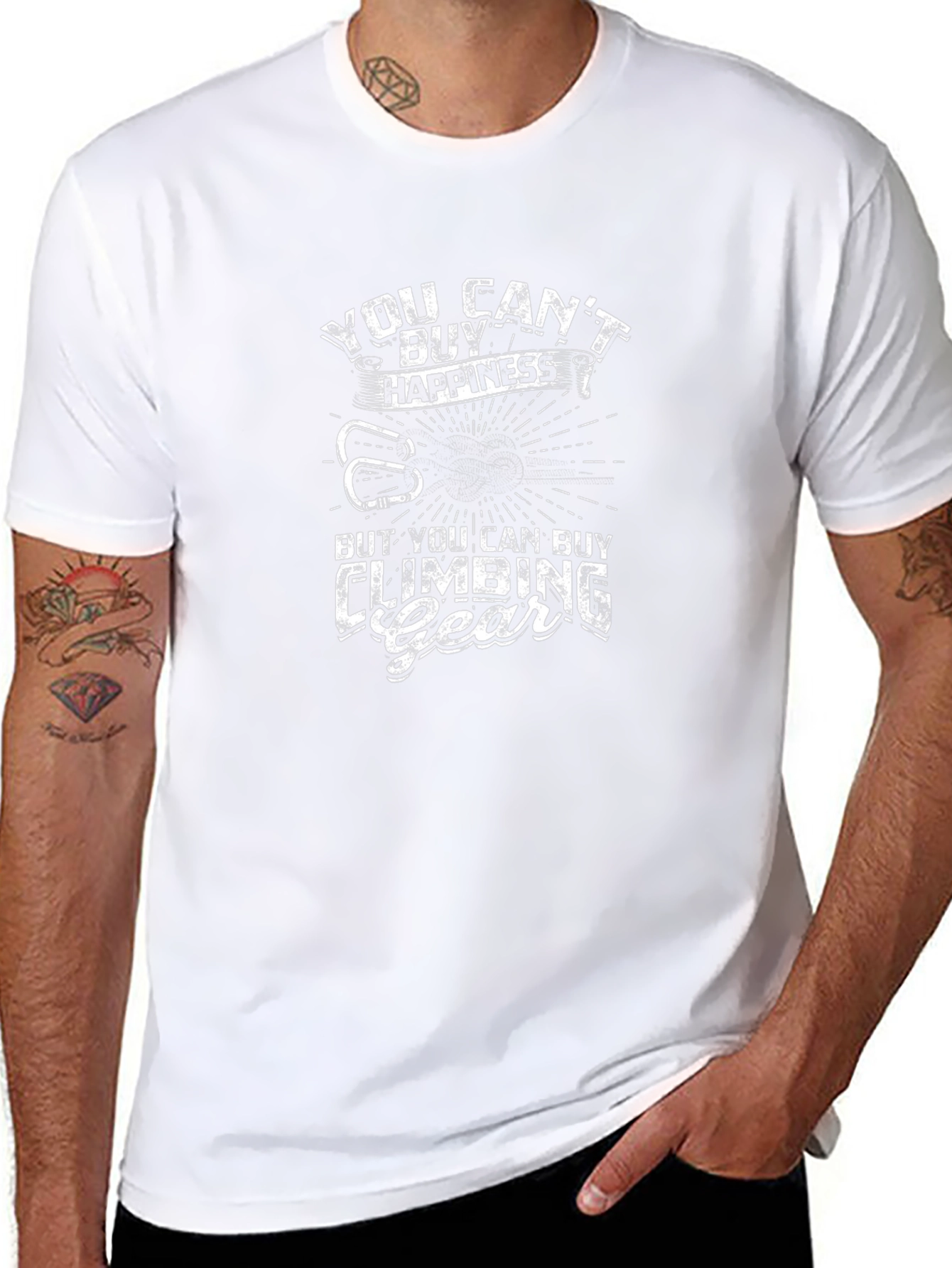 Climbing Gear Happiness Graphic T-Shirt