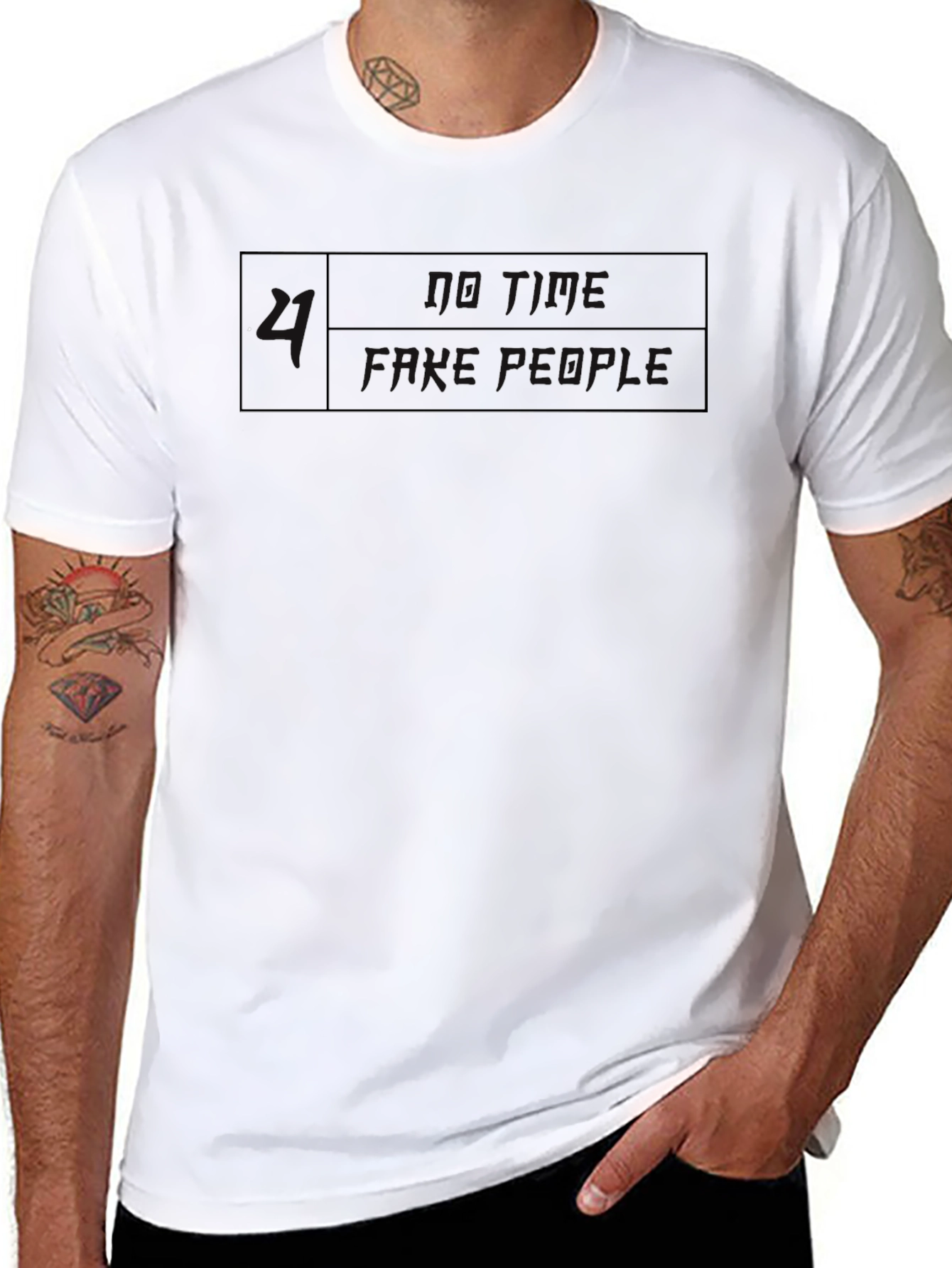 Mens Solid Black Short Sleeve Crew Neck T-Shirt