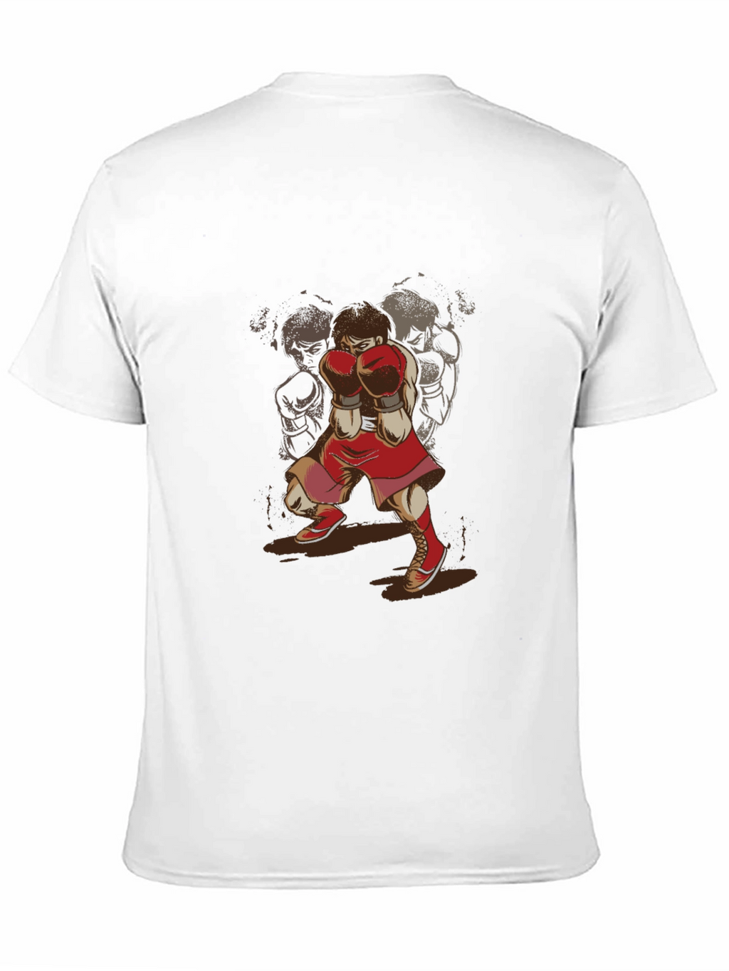 Boxer Graphic T-Shirt - Retro Sports Style Tee