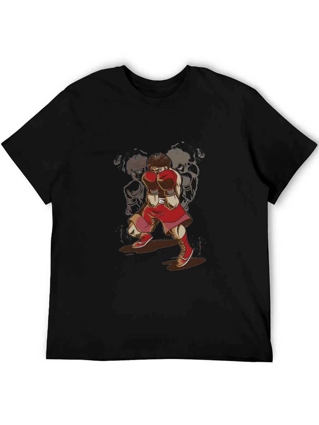 Boxer Graphic T-Shirt - Retro Sports Style Tee