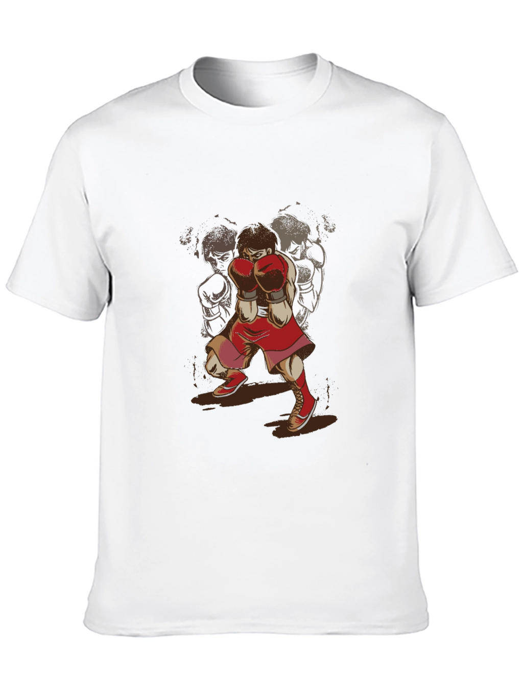 Boxer Graphic T-Shirt - Retro Sports Style Tee
