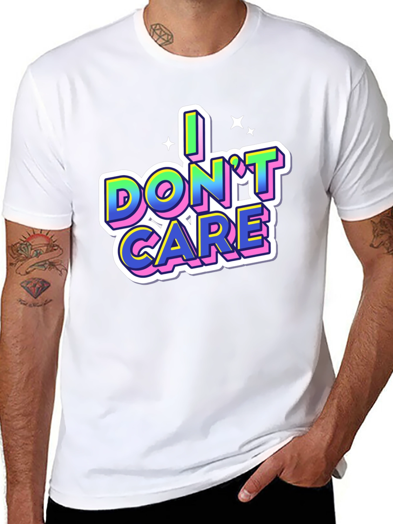 I Dont Care Graphic Tee