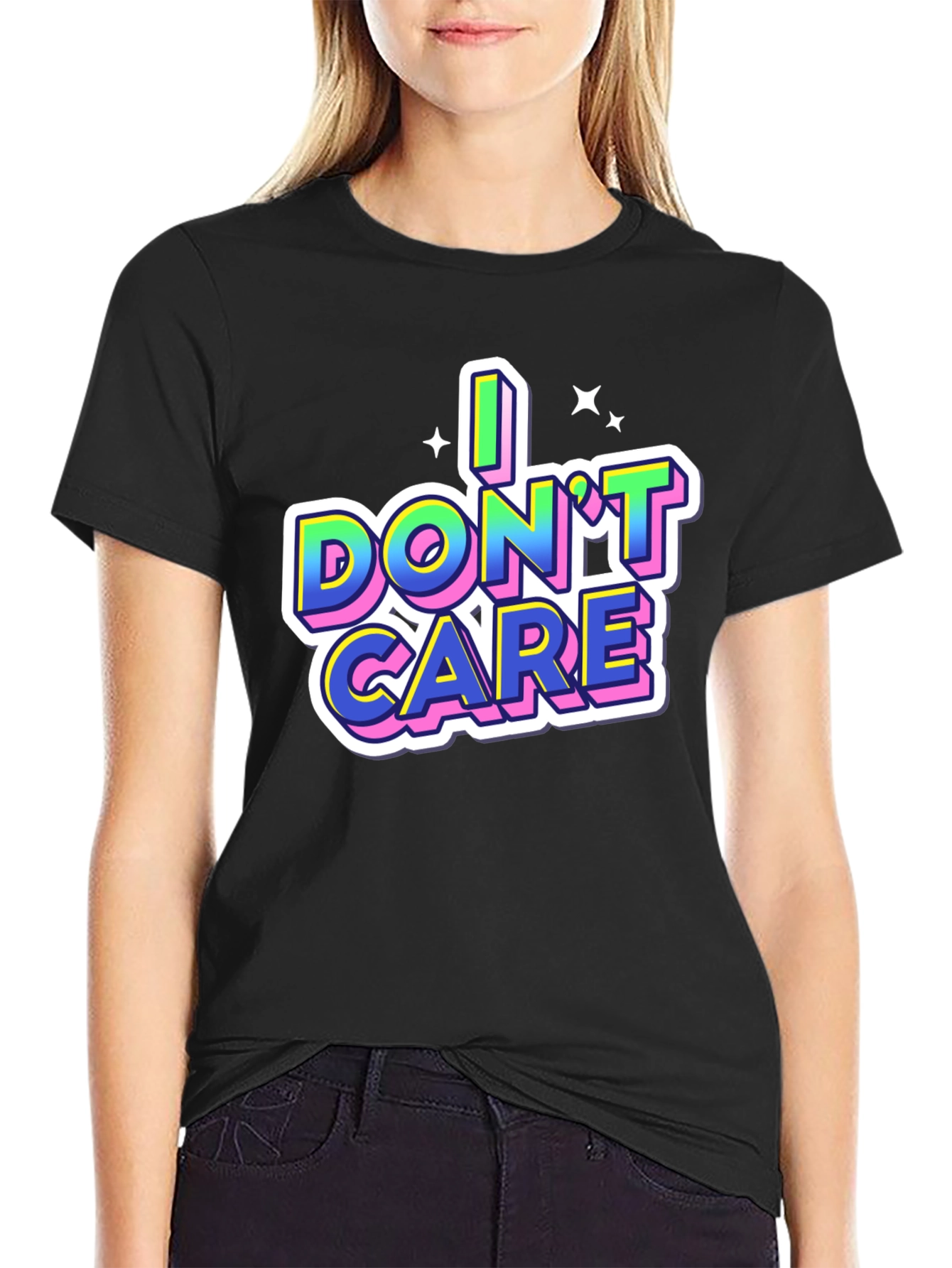 I Dont Care Graphic Tee