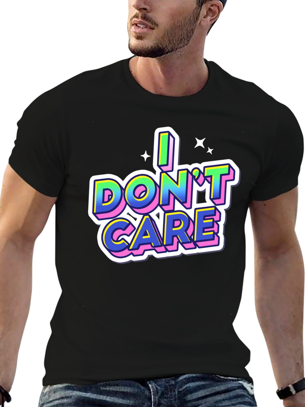 I Dont Care Graphic Tee