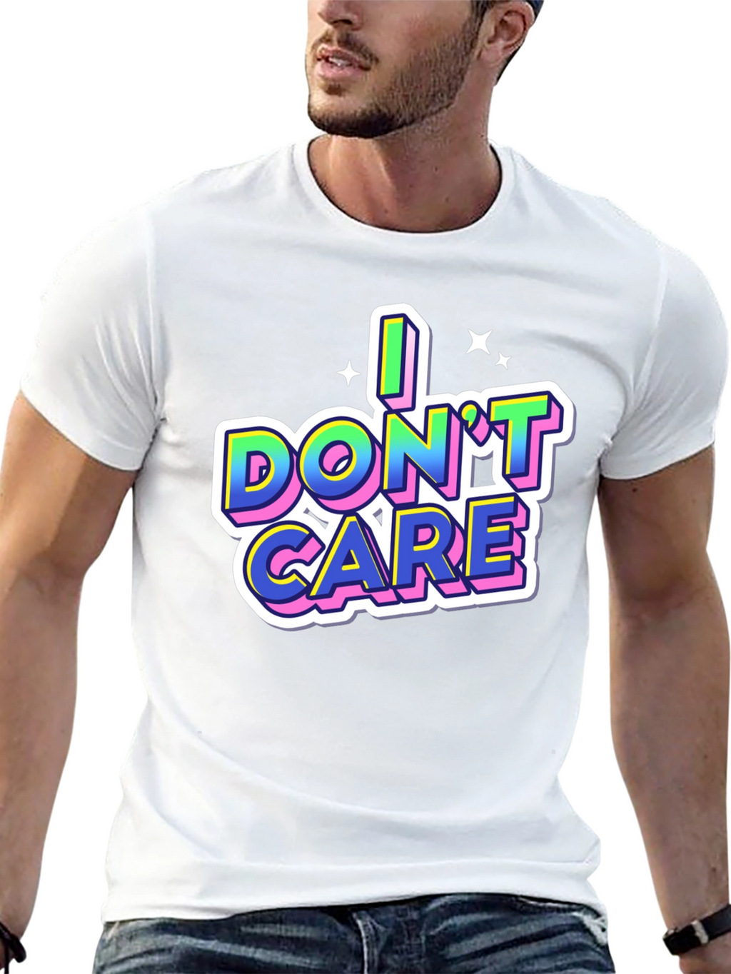 I Dont Care Graphic Tee
